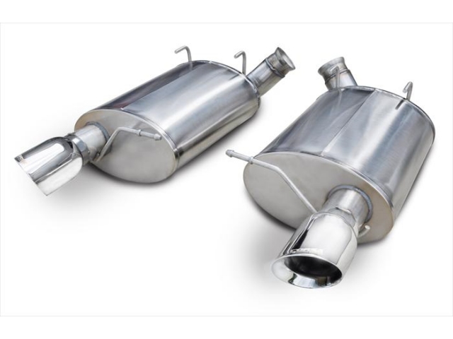 CORSA SPORT 3.0" Dual Rear Exit Axle-Back Exhaust w/ Single 4.0" Polished Tips (2011-2012 Mustang Shelby GT500) - Click Image to Close