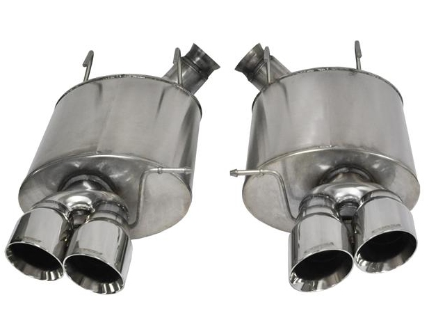 CORSA SPORT 3.0" Dual Rear Exit Axle-Back Exhaust w/ Twin 4.0" Polished Tips (2013-2014 Mustang Shelby GT500)