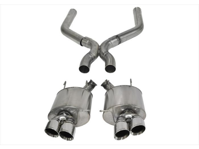 CORSA SPORT 3.0" Dual Rear Exit Axle-Back Exhaust w/ Twin 4.0" Polished Tips (2013-2014 Mustang Shelby GT500)