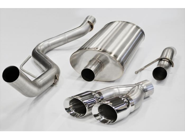 CORSA SPORT 3.0" Single Side Exit Cat-Back Exhaust w/ Twin 4.0" Polished Tips (2011-2014 F-150 SVT Raptor) - Click Image to Close