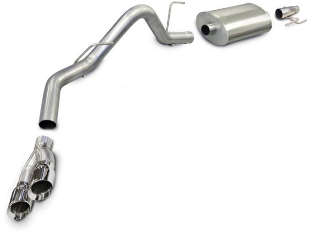 CORSA SPORT 3.0" Single Side Exit Cat-Back Exhaust w/ Twin 4.0" Polished Tips (2011-2014 F-150 3.5L EcoBoost)