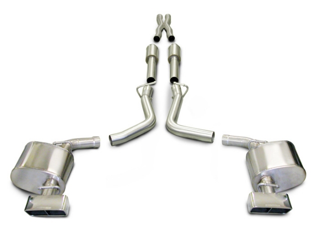 CORSA XTREME 2.5" Dual Rear Exit Cat-Back Exhaust w/ GTX Polished Tips (2009-2010 Challenger 5.7L HEMI) - Click Image to Close