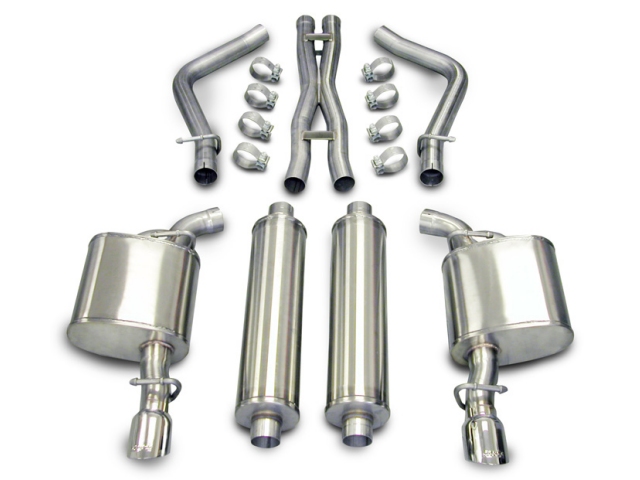 CORSA XTREME 2.5" Dual Rear Exit Cat-Back Exhaust w/ Single 3.5" Polished Tips