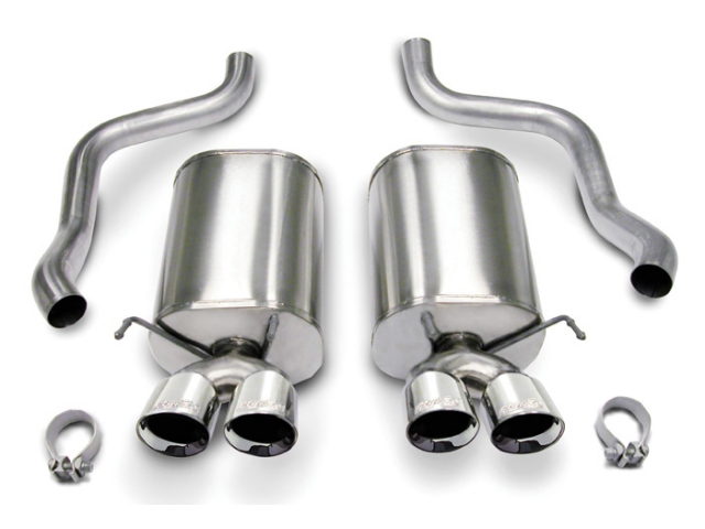 CORSA XTREME 2.5" Dual Rear Exit Axle-Back Exhaust w/ Twin 3.5" Polished Tips (2009-2013 Corvette LS3) - Click Image to Close