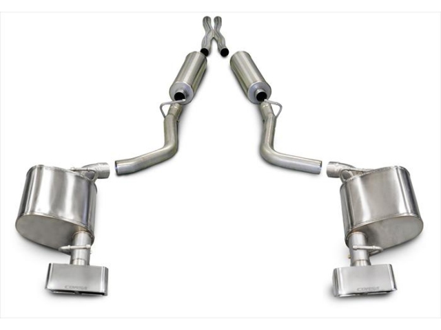 CORSA XTREME 2.5" Dual Rear Exit Cat-Back Exhaust w/ GTX2 Polished Tips (2011-2014 Challenger 5.7L HEMI) - Click Image to Close