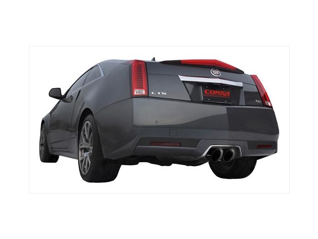 CORSA SPORT 2.5" Dual Center Rear Exit Axle-Back Exhaust w/ Single 4.5" Black PVD Tips (2011-2015 CTS-V)