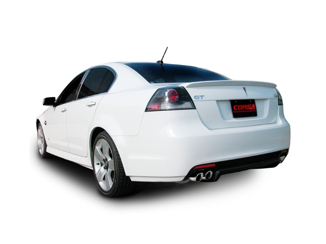 CORSA SPORT 2.5" Dual Rear Exit Cat-Back Exhaust w/ Twin 3.0" Polished Tips (2008-2009 G8 GT & GXP) - Click Image to Close