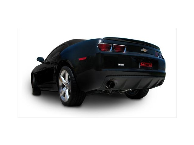 CORSA SPORT 2.5" Dual Rear Exit Cat-Back Exhaust w/ Single 4.0" Black PVD Tips (2010-2015 Camaro L99) - Click Image to Close