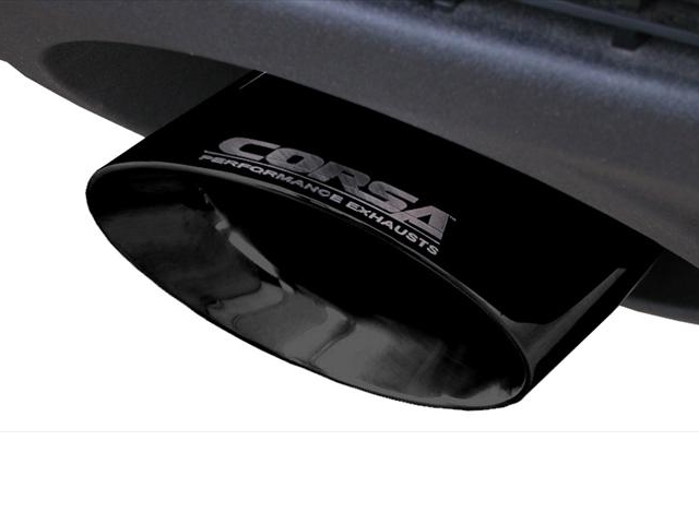 CORSA SPORT 2.5" Dual Rear Exit Cat-Back Exhaust w/ Single 4.0" Black PVD Tips (2010-2015 Camaro L99)
