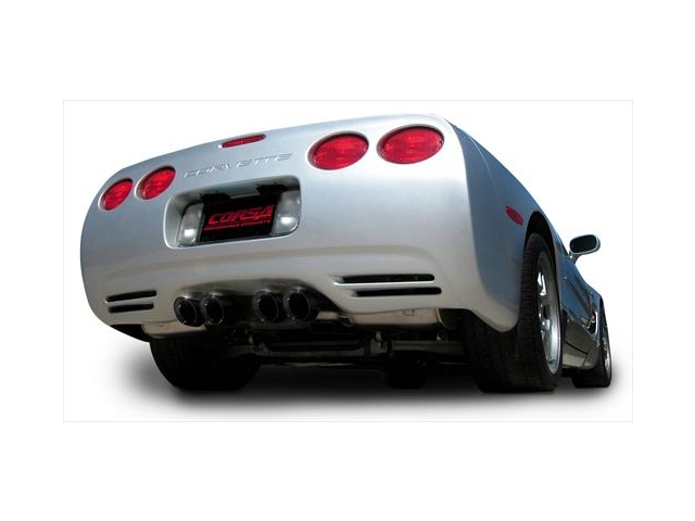 CORSA XTREME 2.5" Dual Rear Exit Axle-Back Exhaust w/ Twin 4.0" Black PVD Tips (1997-2004 Corvette & Z06) - Click Image to Close