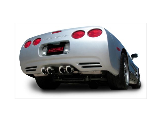 CORSA XTREME 2.5" Dual Rear Exit Axle-Back Exhaust w/ Twin 4.0" Polished Tips (1997-2004 Corvette & Z06)