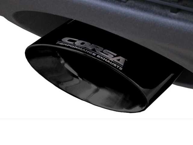 CORSA SPORT 2.5" Dual Rear Exit Cat-Back Exhaust w/ Single 4.0" Black PVD Tips (2010-2015 Camaro LS3)