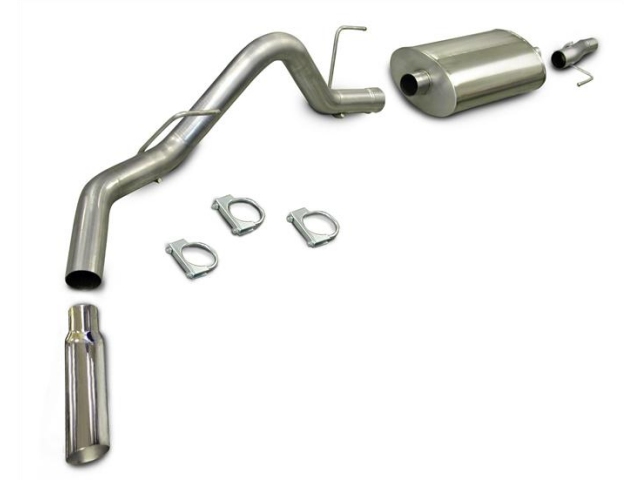 dB SPORT 3.0" Single Side Exit Cat-Back Exhaust w/ Single 4.0" Polished Tip (2009-2010 F-150 4.6L & 5.4L) - Click Image to Close
