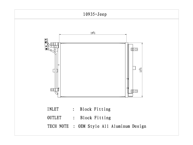 CSF A/C Condenser (2018-2022 Wrangler JL & JLU)