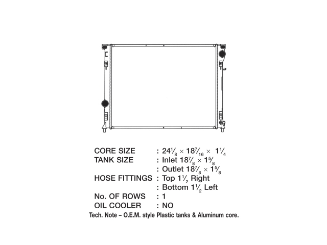 CSF 1 Row Plastic Tank Aluminum Core Radiator (2005-2008 Chrysler 5.7L HEMI & SRT-8 & 2011-2019 5.7L HEMI & 2012-2014 SRT-8, 2008-2009 Dodge Challenger SRT-8, 2011-2022 6.4L HEMI & 2015-2022 SRT Hellcat & 2006-2010 Dodge Charger 5.7L HEMI & SRT-8, 2012-2022 6.4L HEMI & 2015-2022 SRT Hellcat)