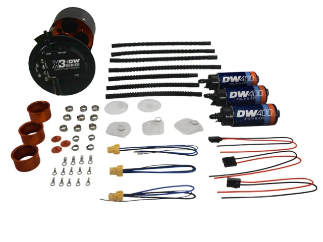 DEATSCHWERKS X3 SERIES Triple Fuel Pump Module (2015-2024 Ford F-150 5.0L COYOTE) - Click Image to Close