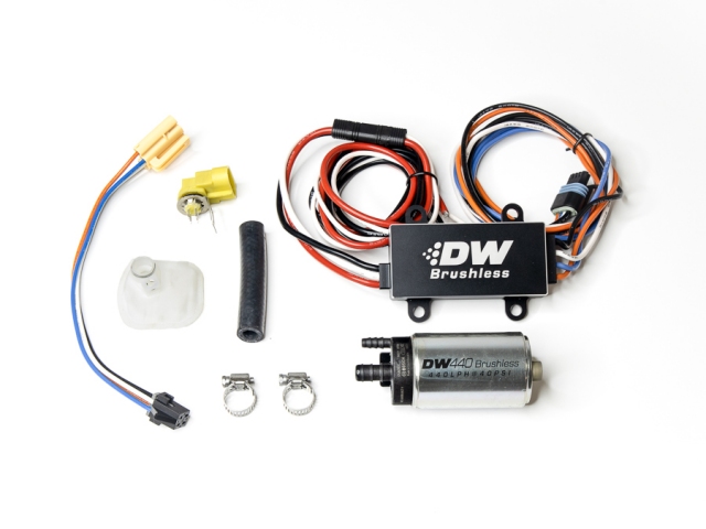 DEATSCHWERKS DW440 Brushless Fuel Pump Kit w/ PWM Speed Controller (2005-2010 Mustang GT)
