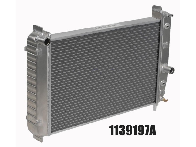 DeWitts DIRECT FIT PRO-SERIES Radiator, "SHORT" [2 ROW | 1" TUBES | TOC | NATURAL | AUTOMATIC] (1997-2000 Chevrolet Corvette)