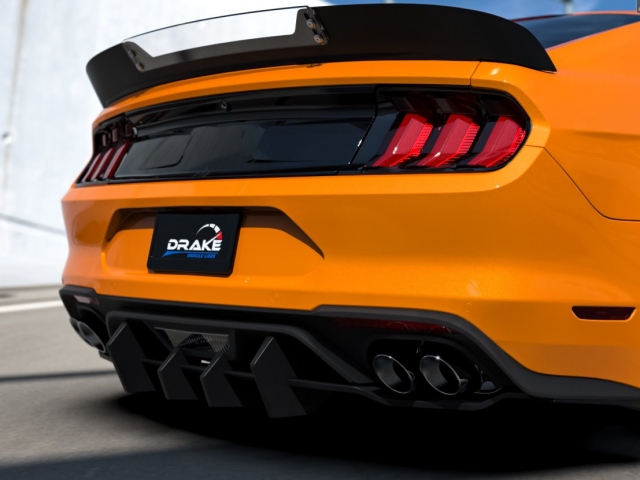 DRAKE Rear Diffuser Blade Kit (2018-2022 Ford Mustang)