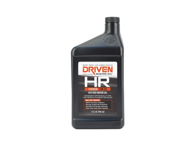 DRIVEN HR 15W-50 High Zinc Synthetic Hot Rod Oil (12 Quart Case)