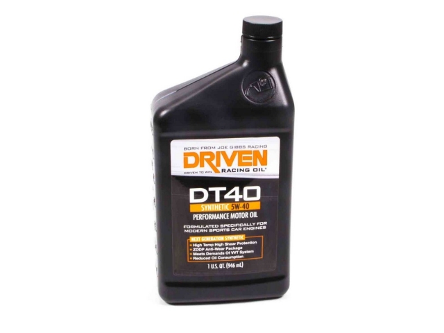 DRIVEN DT40 SYNTHETIC 5W-40 PERFORMANCE MOTOR OIL (1 Quart Bottle)