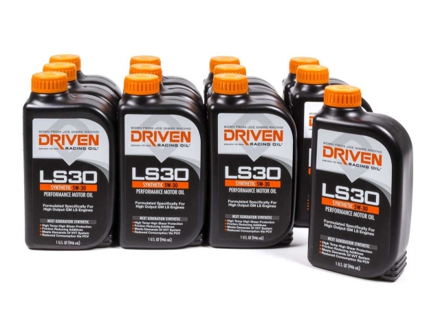 DRIVEN LS30 SYNTHETIC 5W-30 PERFORMANCE MOTOR OIL (12-1 Quart Bottles) - Click Image to Close