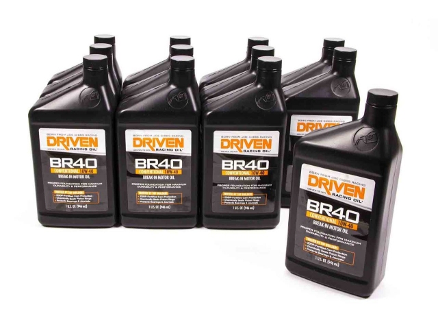 DRIVEN BR40 CONVENTIONAL 10W-40 BREAK-IN MOTOR OIL (12-1 Quart Bottles)