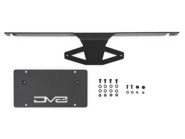 DV8 OFFROAD Capable Bumper Slanted Front License Plate Mount (2021-2024 Ford Bronco)