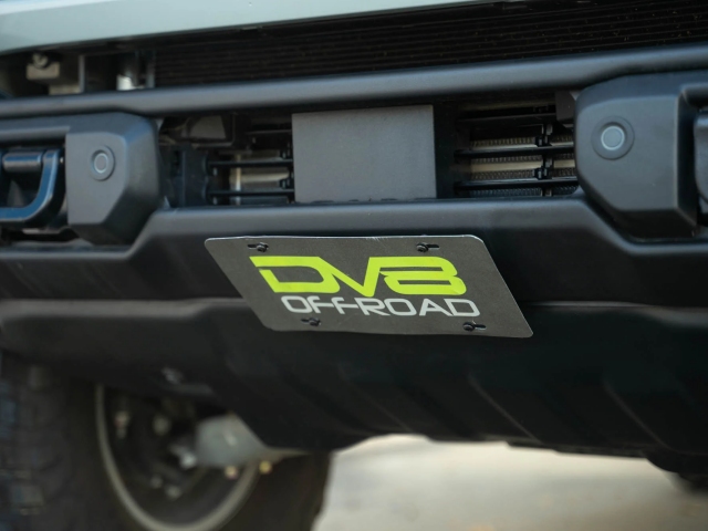 DV8 OFFROAD Capable Bumper Slanted Front License Plate Mount (2021-2024 Ford Bronco)