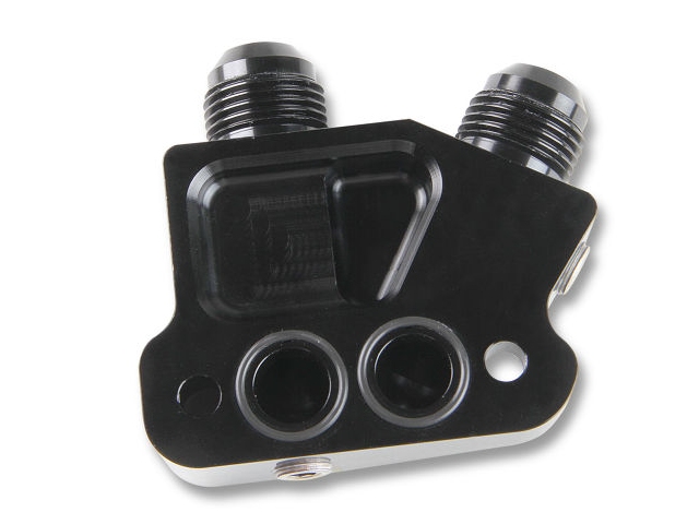 EARL'S LS Side Mount Oil Cooler Adapter - Click Image to Close