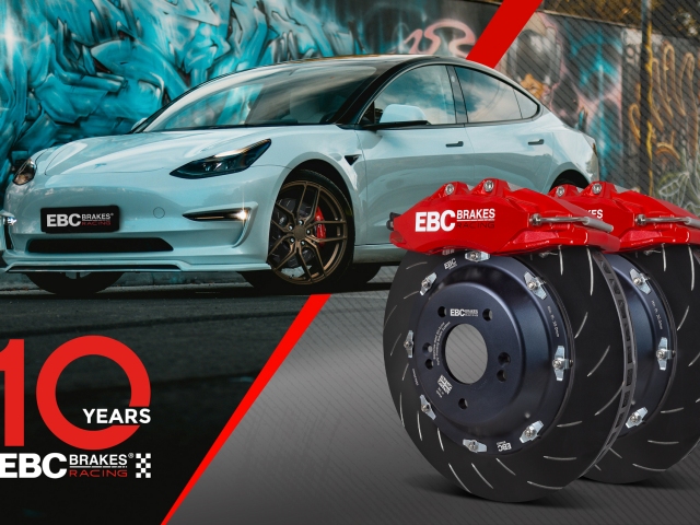 EBC APOLLO 6 (100 SERIES) Balanced Big Brake Kit, Racing Red (Tesla Model 3 & Model Y)