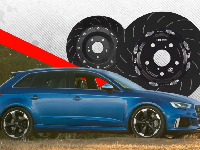 EBC Fully-Floating 2-Piece Brake Rotors, Front (2015-2020 Audi RS3 Sportback) - Click Image to Close