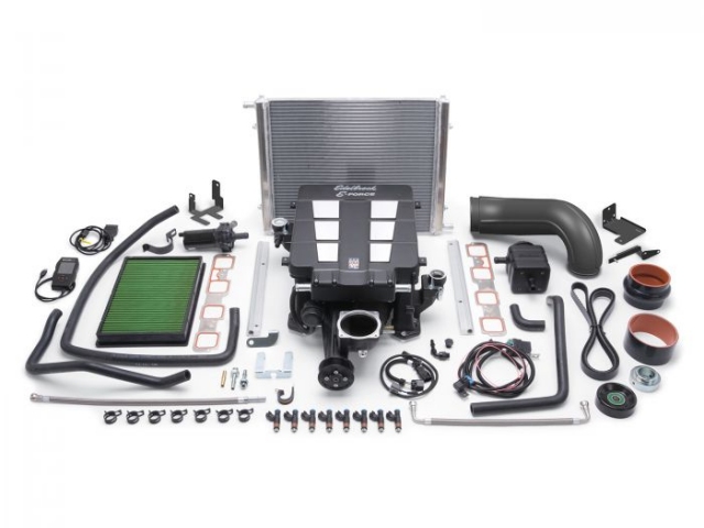 Edelbrock E-FORCE Supercharger Stage 1 Street System [TVS Series 2300 | HP 439RW | Torque (Ft-lbs.) 444RW] (2015-2018 RAM 1500 5.7L HEMI) - Click Image to Close