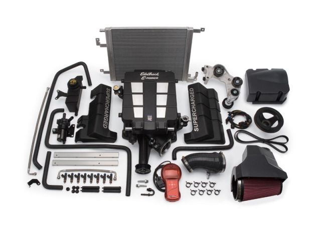 Edelbrock E-FORCE Supercharger Stage 1 Street System [TVS Series 2300 | HP 556 | Torque (Ft-lbs.) 501] (2006-2010 Chrysler 300, Charger & Challenger 6.1L HEMI) - Click Image to Close
