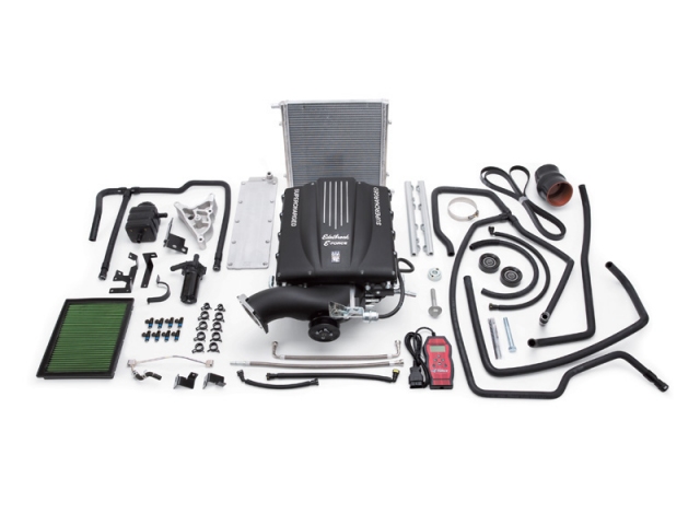Edelbrock E-FORCE Supercharger Stage 1 Street System [TVS Series 2300 | HP 334-364 | Torque (Ft-lbs.) 380-397] (2007-2013 Silverado & Sierra 1500 4.8L & 5.3L V8) - Click Image to Close