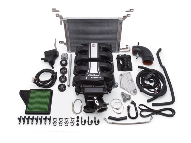 Edelbrock E-FORCE Supercharger Stage 1 Street System [TVS Series 2300 | HP 559 | Torque (Ft-lbs.) 503 | No Tune] (2011-2014 Mustang GT)
