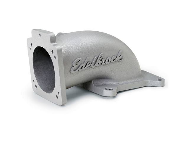 Edelbrock Low Profile Intake Elbow, Satin