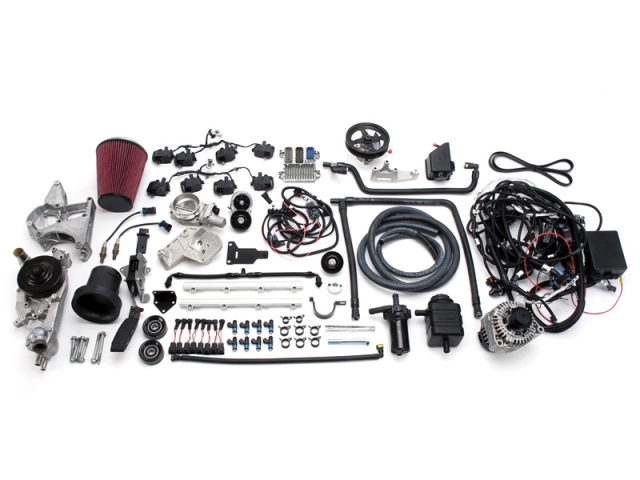Edelbrock Supercharged LS 416 Crate Engine w/ Accessories & Electronics - Click Image to Close