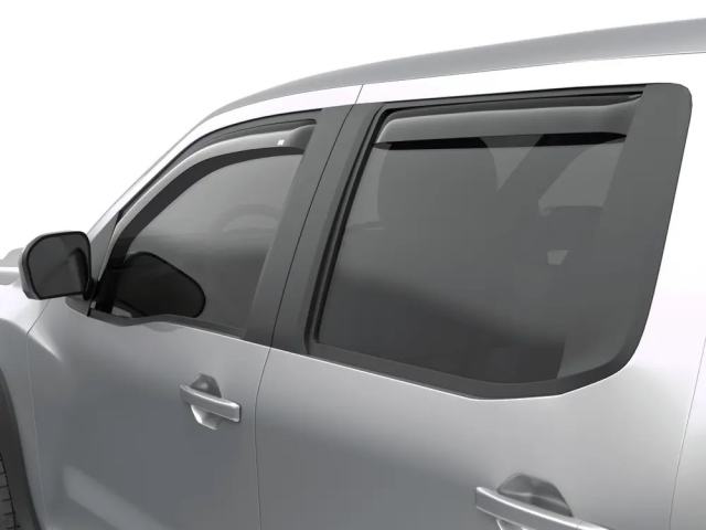 EGR In-Channel Window Visors, Front & Rear, Smoked Finish (2022-2023 Nissan Frontier)