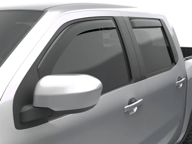EGR In-Channel Window Visors, Front & Rear, Black Matte (2022-2023 Nissan Frontier) - Click Image to Close