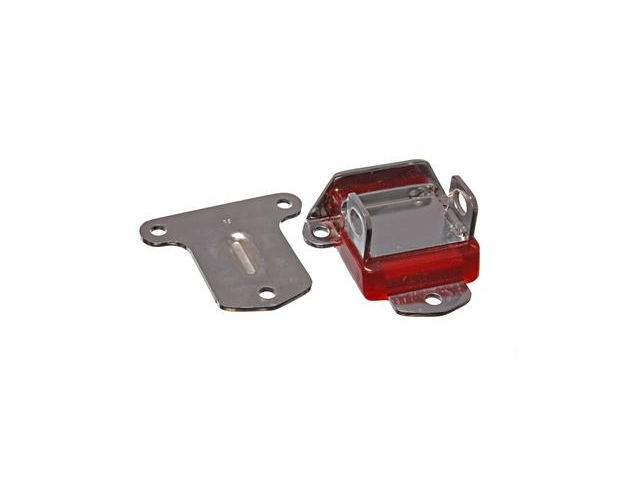 Energy Suspension "Early Style" Motor Mount, Short & Wide, Chrome, Red (Chevrolet)