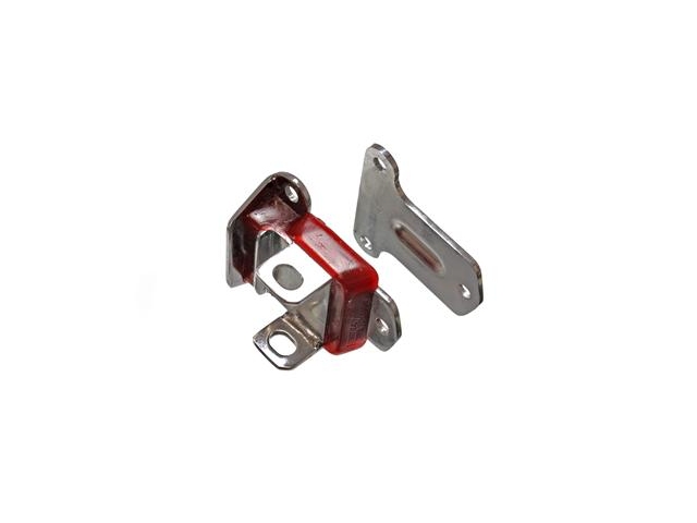 Energy Suspension "Early Style" Motor Mount, Short & Wide, Chrome, Red (Chevrolet)