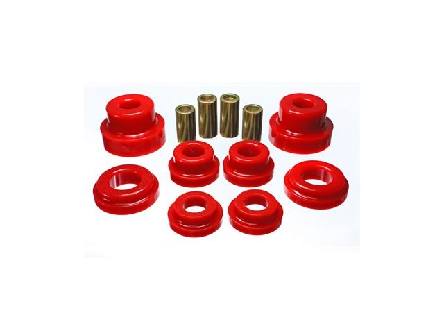 Energy Suspension Rear Sub-Frame Mount Replacement Bushing Set, Red (2010 Camaro) - Click Image to Close
