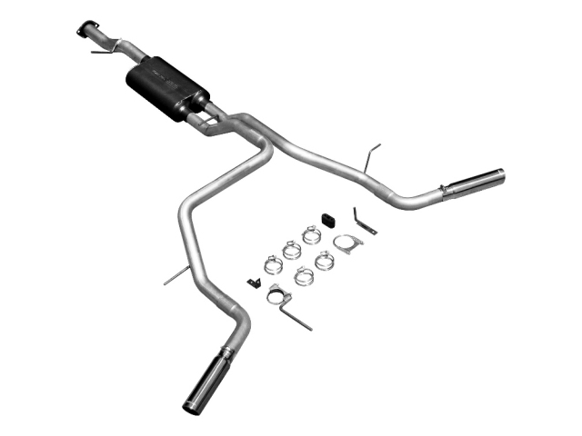 FLOWMASTER AMERICAN THUNDER Cat-Back Exhaust (2007-2008 Tahoe & Yukon 4.8L & 5.3L V8) - Click Image to Close