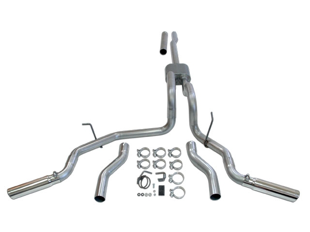 FLOWMASTER AMERICAN THUNDER Cat-Back Exhaust (2004-2008 F-150 4.6L & 5.4L MOD) - Click Image to Close
