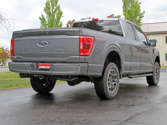 FLOWMASTER OUTLAW Cat-Back Exhaust, 3" (2021 F-150 3.5L EcoBoost & 5.0L COYOTE)