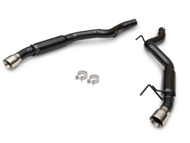 FLOWMASTER OUTLAW Axle-Back Exhaust w/ Dual Polished Tips (2024 Ford Mustang GT)