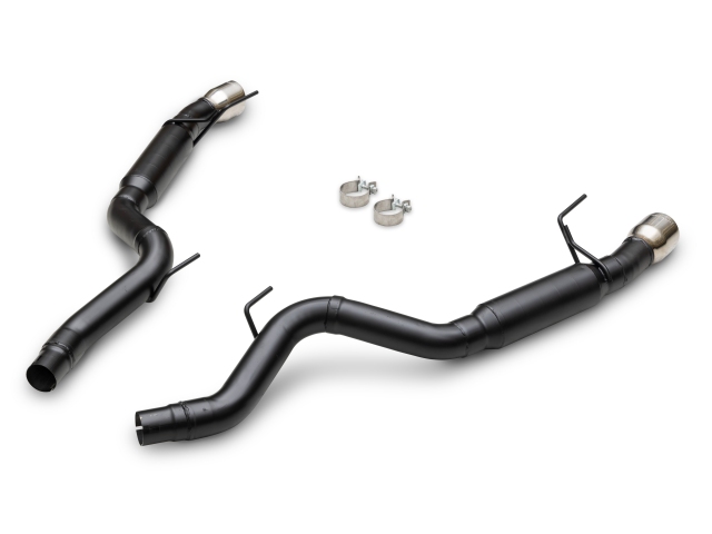 FLOWMASTER OUTLAW Axle-Back Exhaust w/ Dual Polished Tips (2024 Ford Mustang GT) - Click Image to Close