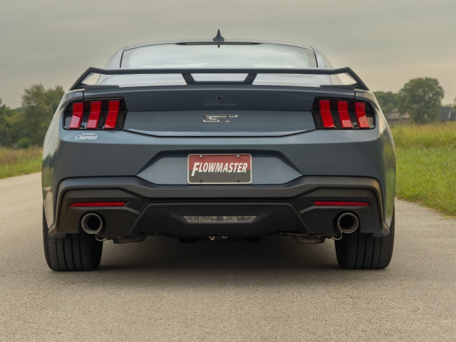 FLOWMASTER OUTLAW Axle-Back Exhaust w/ Dual Polished Tips (2024 Ford Mustang GT)