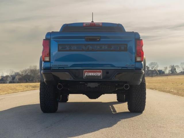 FLOWMASTER AMERICAN THUNDER Cat-Back Exhaust w/ Chrome Tips (2023-2024 Chevrolet Colorado & GMC Canyon) - Click Image to Close